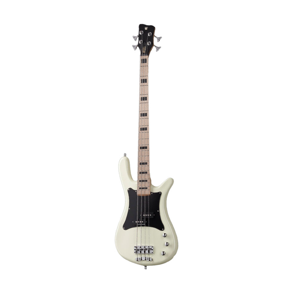 [PREORDER] Warwick RockBass Artist Line Adam Clayton 4-String Bass Guitar, Solid Creme White High Polish