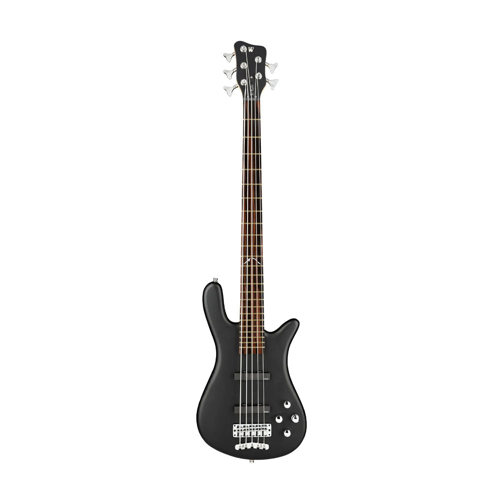 [PREORDER] Warwick RockBass Artist Line Robert Trujillo 5-String Bass Guitar, Solid Black Satin