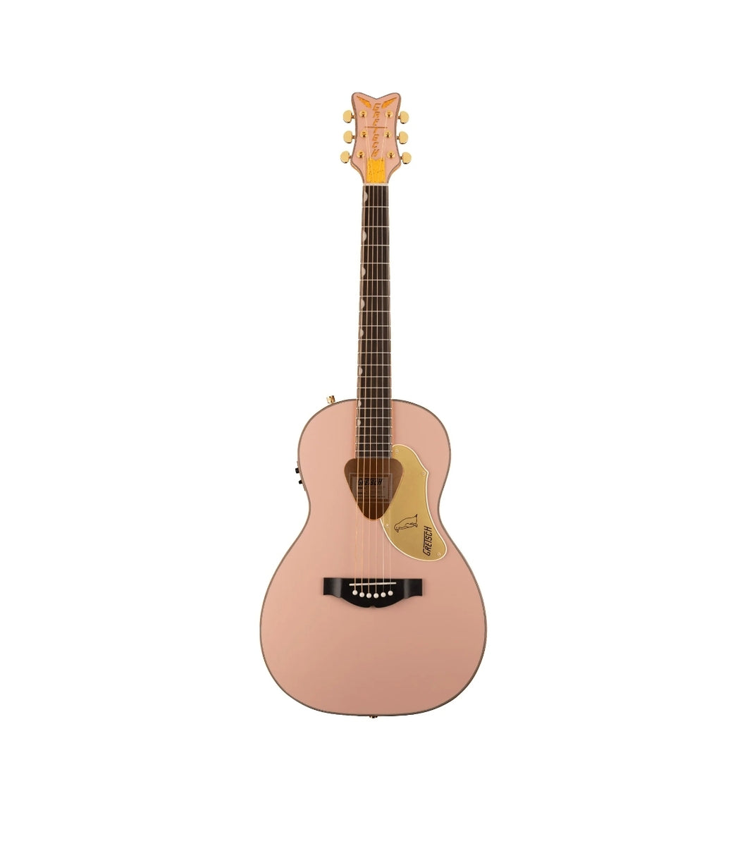 Gretsch G5021E Ltd Ed Rancher Penguin Parlor Acoustic Guitar, RW FB, Shell Pink