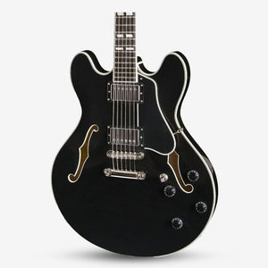 Eastman Guitars T486 Thinline Semi-hollowbody Electric Guitar - Black ( T486-BK )