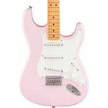 [PREORDER] Squier Classic Vibe 50s Stratocaster Hardtail Electric Guitar, Maple FB, Shell Pink