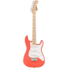 [PREORDER] Squier FSR Mini Stratocaster Electric Guitar, Maple FB, Tahitian Coral