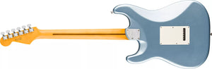 [PREORDER] Fender American Ultra Luxe Vintage 60s Stratocaster Electric Guitar, RW FB, Ice Blue Metallic