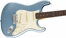 [PREORDER] Fender American Ultra Luxe Vintage 60s Stratocaster Electric Guitar, RW FB, Ice Blue Metallic