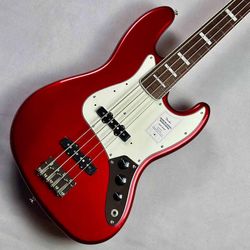 [PREORDER] Fender Japan Traditional 70s Jazz Bass Guitar, RW FB, Candy Apple Red