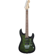 [PREORDER] Charvel MJ SD1 24 HSH Electric Guitar w/Floyd Rose, PF FB, Transparent Green Burst