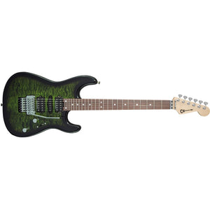 [PREORDER] Charvel MJ SD1 24 HSH Electric Guitar w/Floyd Rose, PF FB, Transparent Green Burst