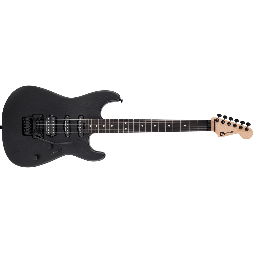 [PREORDER] Charvel Pro-Mod San Dimas Style 1 HSS FR Sassafras Electric Guitar, Ebony FB, Satin Black