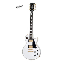 (Epiphone Inspired by Gibson Custom) Epiphone Les Paul Custom Electric Guitar - Alpine White