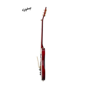 Epiphone Alex Lifeson Les Paul Custom Axcess Left-handed Electric Guitar, Case Included - Ruby