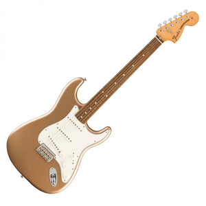[PREORDER] Fender Limited Edition Vintera 70s Stratocaster Hardtail Electric Guitar, PF FB, Firemist Gold