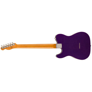 [PREORDER] Squier Classic Vibe Baritone Custom Telecaster Guitar, Indian Laurel FB, Purple Sparkle