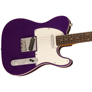 [PREORDER] Squier Classic Vibe Baritone Custom Telecaster Guitar, Indian Laurel FB, Purple Sparkle