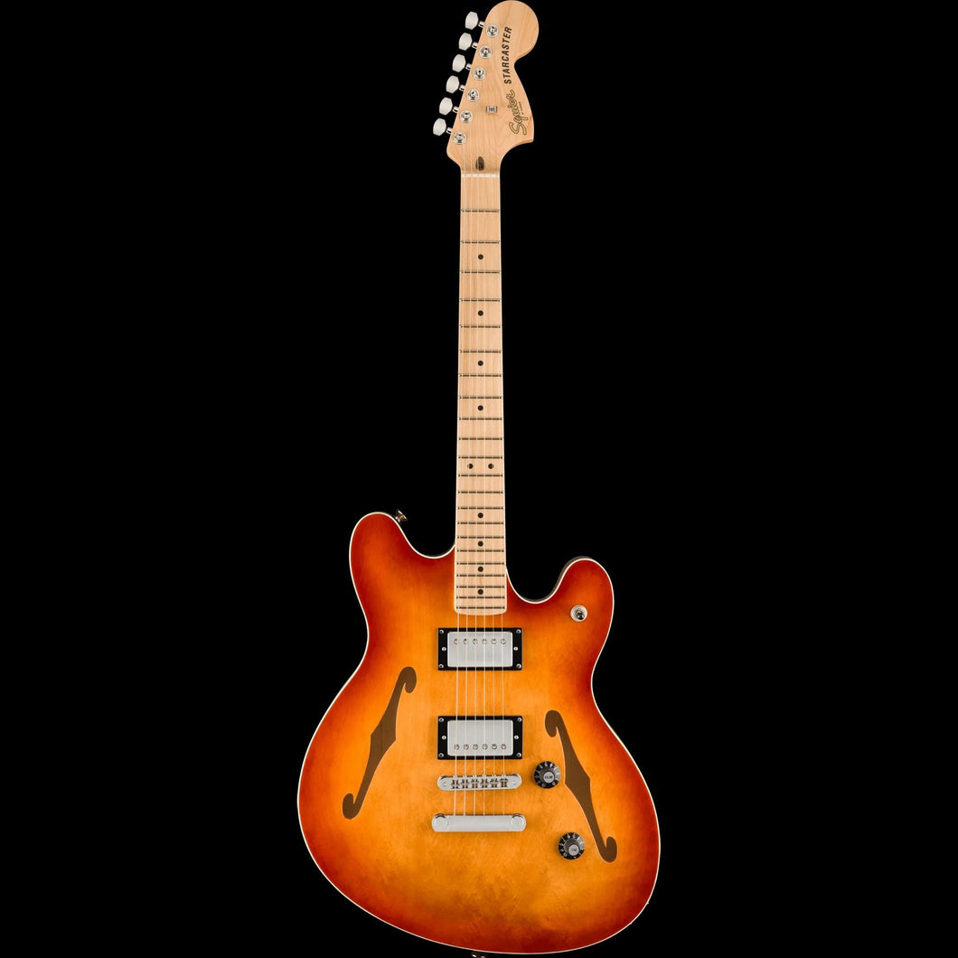 [PREORDER] Squier Affinity Series Starcaster Deluxe Electric Guitar, Maple FB, Sienna Sunburst