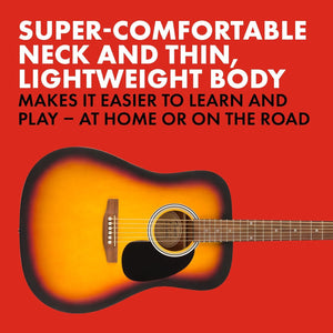 Fender FA-25 Dreadnought Acoustic Guitar, 3-Color Sunburst