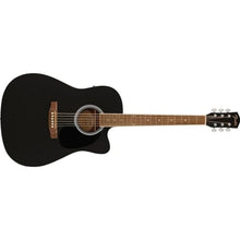 Fender FA-25CE Dreadnought Acoustic Guitar, Black