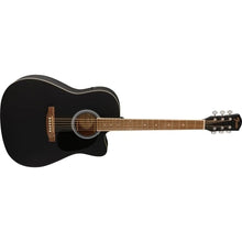 Fender FA-25CE Dreadnought Acoustic Guitar, Black