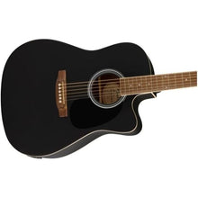 Fender FA-25CE Dreadnought Acoustic Guitar, Black