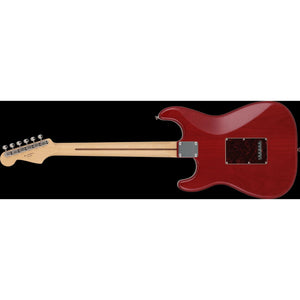 Fender Japan Hybrid II Stratocaster Electric Guitar, Maple FB, Flame Sunset Orange Transparent