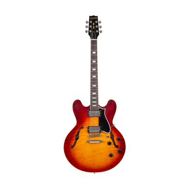 [PREORDER] Heritage Custom Shop Core Collection H-535 Electric Guitar with Case, Dark Cherry Sunburst (AA)
