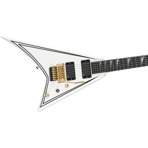 [PREORDER] Jackson MJ Series Rhoads RR24 MG Electric Guitar, Ebony FB, White/Black Pinstripes