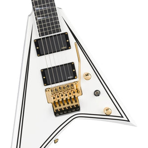 [PREORDER] Jackson MJ Series Rhoads RR24 MG Electric Guitar, Ebony FB, White/Black Pinstripes