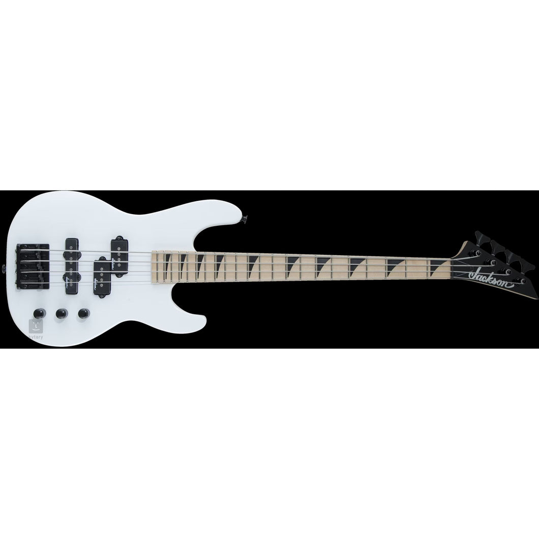 [PREORDER] Jackson JS Series Concert Bass Minion JS1X Guitar, Maple FB, Snow White