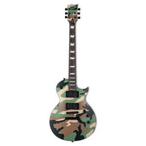 ESP LTD Deluxe EC-1000 Electric Guitar - Woodland Camo Satin