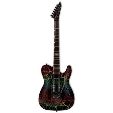 ESP LTD Eclipse '87 FR - Rainbow Crackle