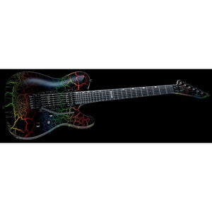 ESP LTD Eclipse '87 FR - Rainbow Crackle