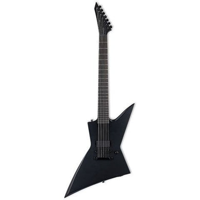 ESP LTD EX-7 Baritone Black Metal Electric Guitar - Black Satin