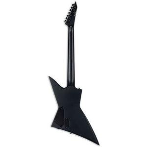 ESP LTD EX-7 Baritone Black Metal Electric Guitar - Black Satin