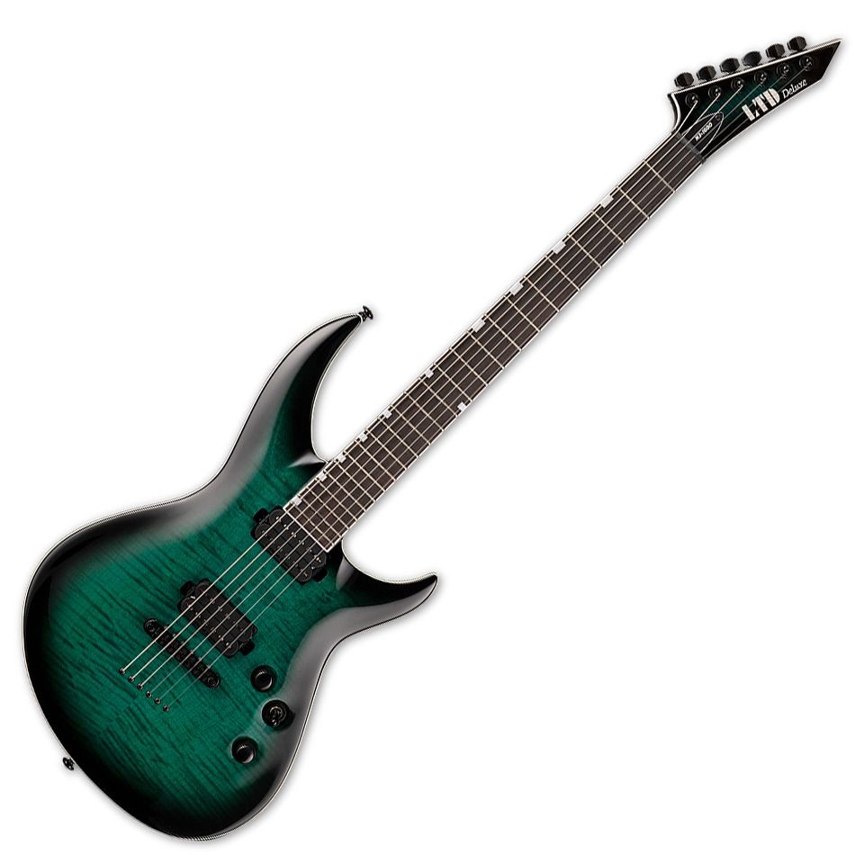 ESP LTD H3-1000 FM - Black Turquoise Burst