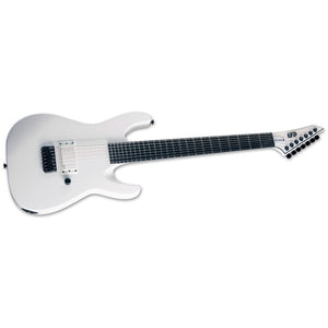 ESP LTD M-7BHT Baritone Arctic Metal - Snow White Satin