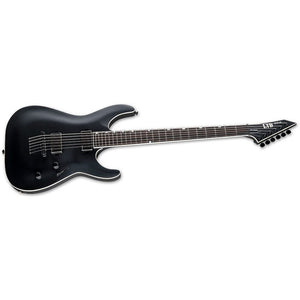 ESP LTD MH-1000 Baritone Electric Guitar - Black Satin