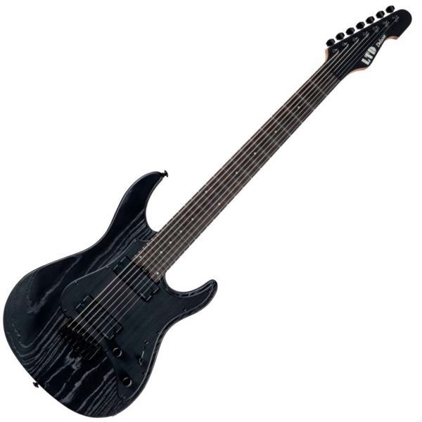 ESP LTD SN-1007 HT Baritone Electric Guitar - Black Blast