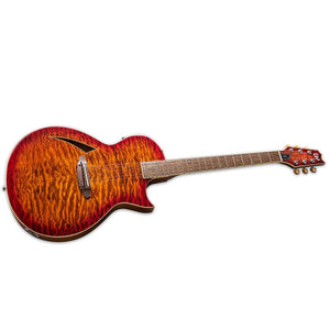 ESP LTD TL-6QM Acoustic-Electric Guitar - Tiger Eye Burst