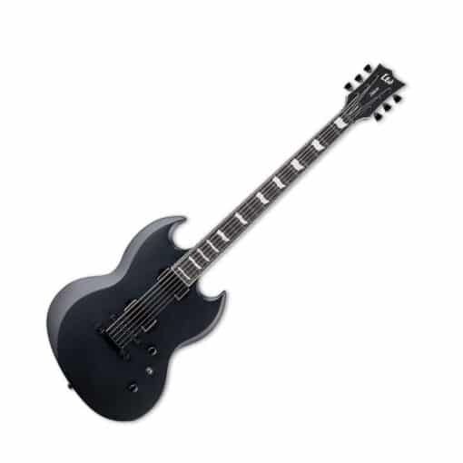 ESP LTD Viper-1000 Baritone Electric Guitar - Black Satin