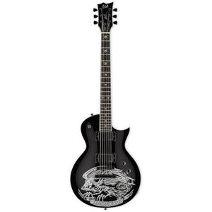 ESP LTD WA-WARBIRD Will Adler Signature Electric Guitar - Black with Graphic