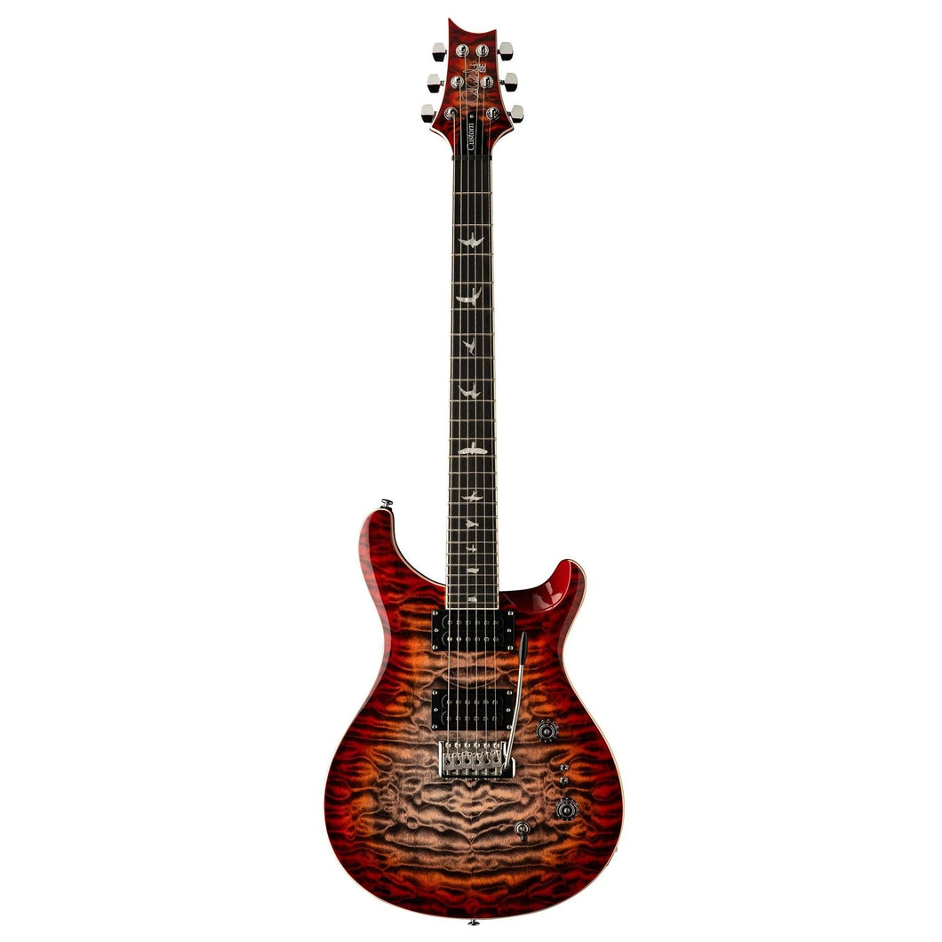 [PREORDER] PRS SE Custom 24-08 Electric Guitar, Quilted Charcoal Cherry Burst