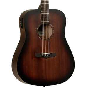 Tanglewood TWCR DE Crossroads Dreadnought Best Beginner Acoustic Guitar for Starters, Whiskey Burst