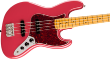 [PREORDER] Fender American Professional Classic Jazz Bass Electric Guitar, Maple FB, Faded Dakota Red