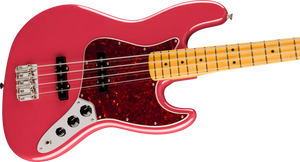 [PREORDER] Fender American Professional Classic Jazz Bass Electric Guitar, Maple FB, Faded Dakota Red