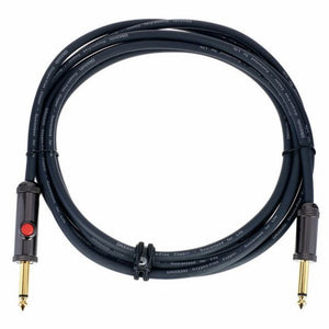 D'Addario PW-AGL-10 Circuit Breaker Straight to Straight Instrument Cable with Latching Switch – 10ft