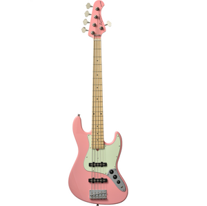 Bacchus WL-534S-ALD-SP Pink 5 String Bass – Mahogany Music Bacchus WL-534S-ALD-SP Pink 5 String Bass – Mahogany Music