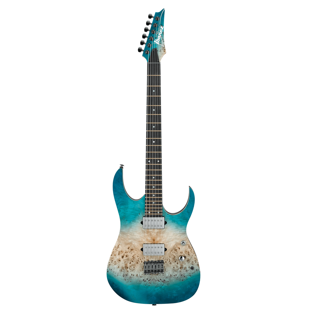Ibanez Premium Series RG1121PB  Caribbean Islet Flat Electric Guitar