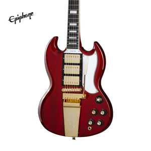 Epiphone Joe Bonamassa 1963 SG Custom Electric Guitar, Case Included - Dark Wine Red