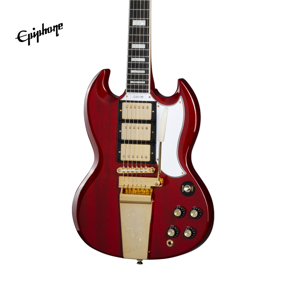 Epiphone Joe Bonamassa 1963 SG Custom Electric Guitar, Case Included - Dark Wine Red