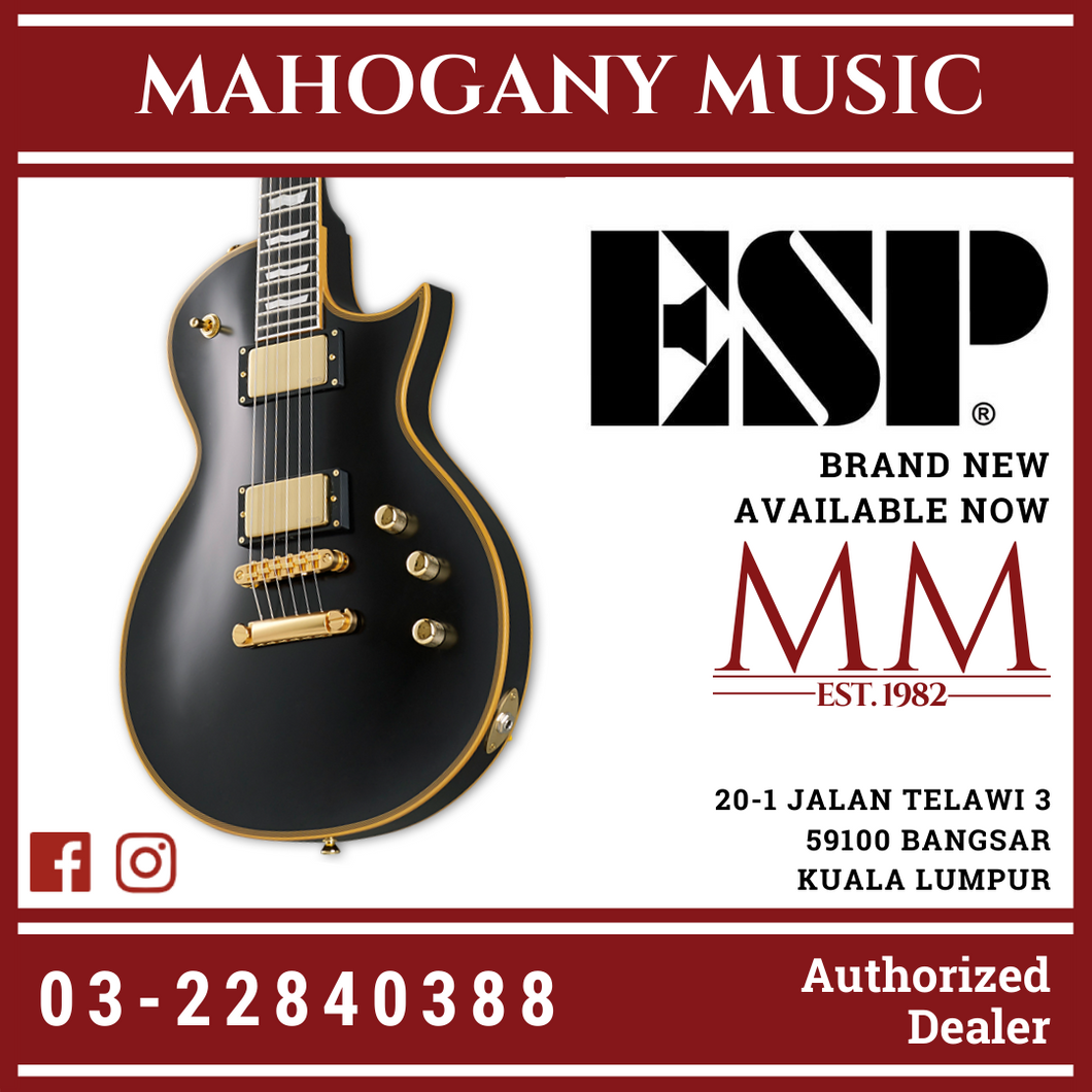 ESP E-II Eclipse DB Vintage Black Electric Guitar
