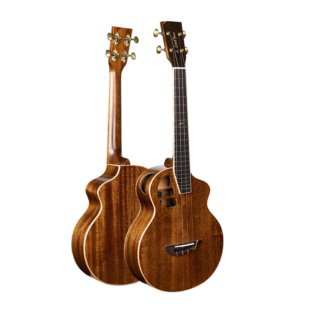 L.Luthier Le Maho Solid Mahogany Ukulele Mahogany Music